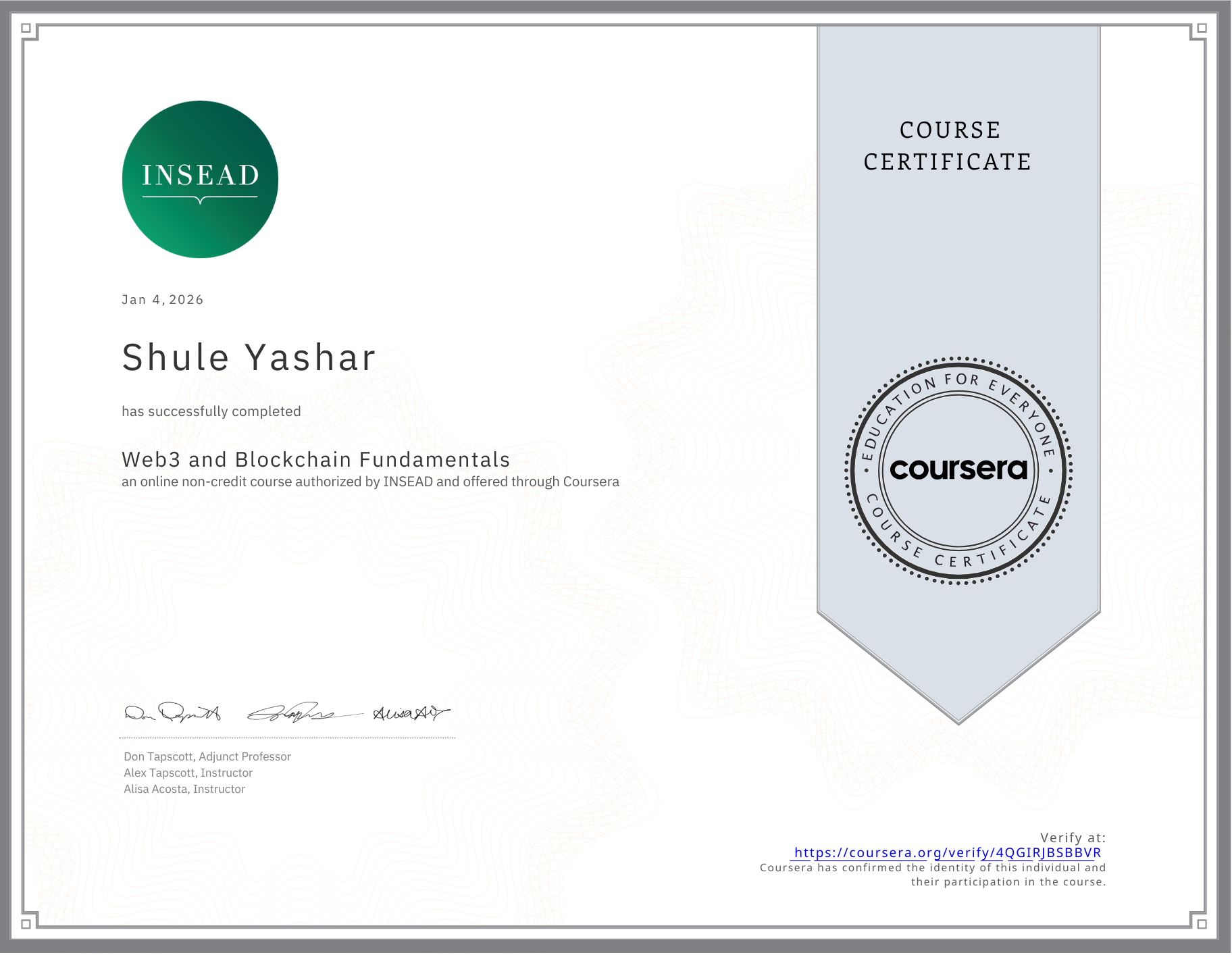 INSEAD Certified
